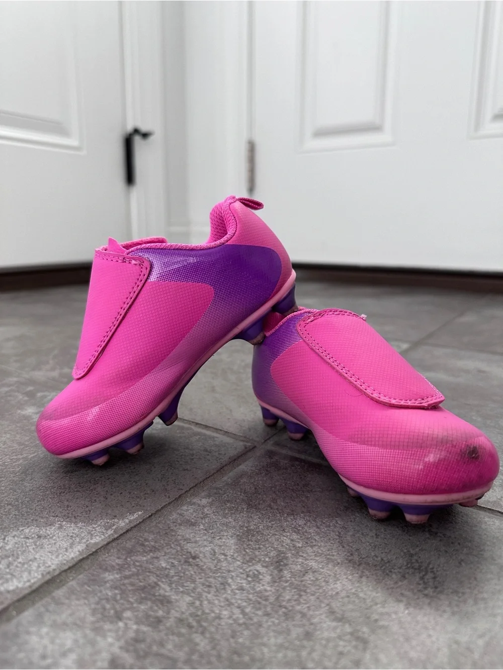 Pink Carter's Cleats Toddler Girl Size 7